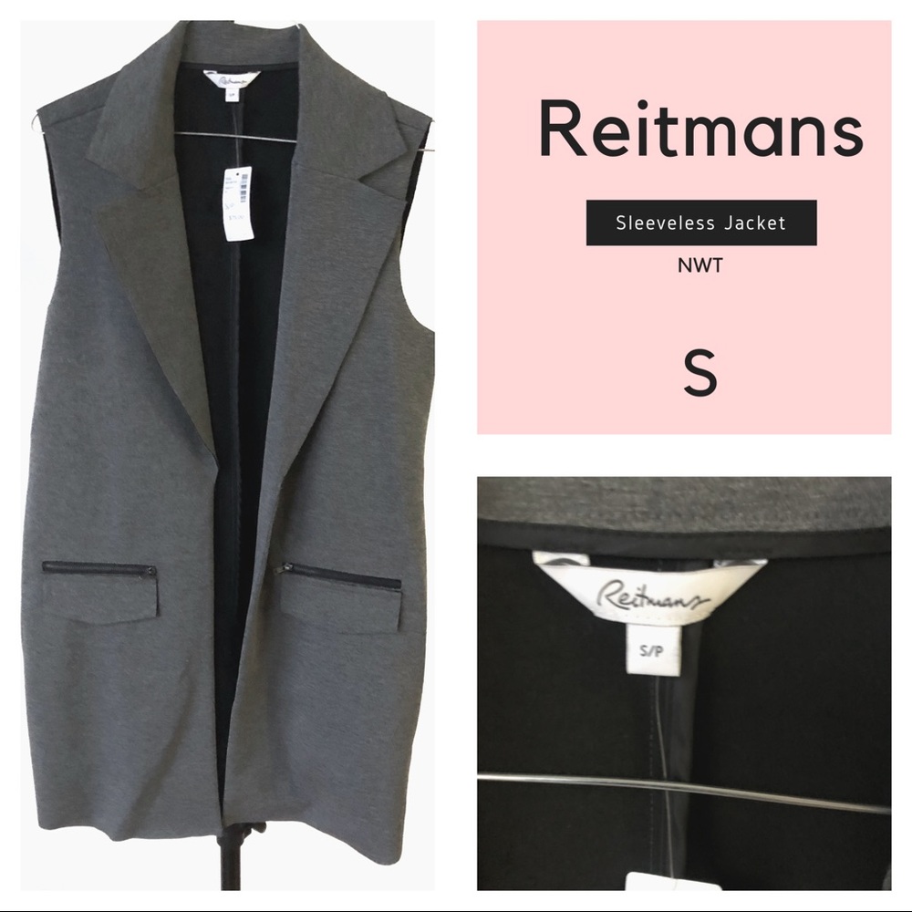 Reitmans | Long Sleeveless Overall Jacket | Size S
